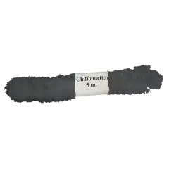 Nastro Chiffonnette Nero – 6 cm x 5 m – Per Addobbi e Creatività