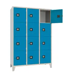 Armadio Casellario Quadro 12 Posti Ante Azzurro - Conforme CAM