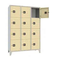 Armadio Casellario Quadro 12 Posti Ante Sabbia - Conforme CAM