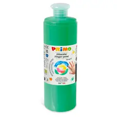 Colori a Dita Primo Verde Brillante 750 ml – Tempera a Dita per Bambini