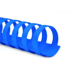 Dorsi Spirale Plastici Diametro 12mm. 100 Pezzi Blu