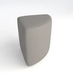Pouf Ecopelle Ignifugo Angolare H 46 Grigio Per Ambienti Scolastici Innovativi