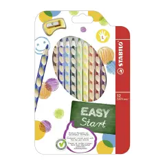 Pastelloni Easycolor per Mancini – 12 Colori + Temperino