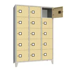 Armadio Casellario Quadro 15 Posti - Ante Sabbia - Conforme CAM