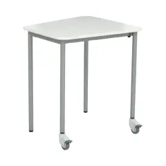 Tavolo Moove+ Verso con Ruote H 76 cm – Bianco per Ambienti Scolastici Innovativi*