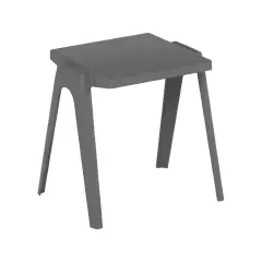 Banco Monoposto in Polipropilene per Esterni – Altezza 76 cm Grigio | Conforme CAM