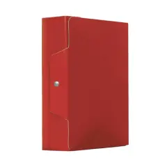 Cartella Portaprogetti Con Bottone Rossa Dorso 15 Cm
