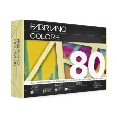 Carta Per Fotocopie Fabriano Colore 80 Gr/mq A4 Banana Risma 500 Fogli