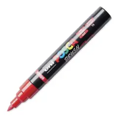 Pennarello Uni Posca - Punta Brush 1-4 mm - Rosso