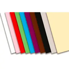 Cartoncino Colorato Premium Liscio Assortimento Integrativo - 30 Fogli 35x50 cm