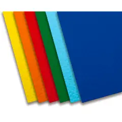 Cartoncino Colorato Premium Liscio-Ruvido cm. 70x100 Assortimento Base 30 Fogli