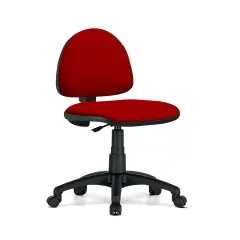 Poltrona Operativa Web Schienale Basso – Tessuto Rosso | Conforme CAM