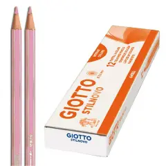 Pastelli a Matita Giotto Stilnovo – 12 Pezzi • Rosa
