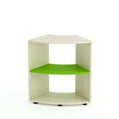 Mobile Scuola Kubò Betulla Curvo 60 Gradi H 75 cm. Rpiani Verde Kiwi - Conforme CAM