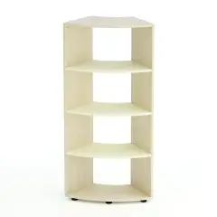 Mobile Scuola Kubò Betulla Curvo 60 Gradi H 150 cm. Ripiani Magnolia  - Conforme CAM