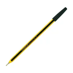 Penna a Sfera Noris Stick 434 Staedtler Nera – Punta Media con Puntale in Metallo