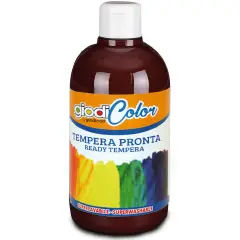 Colore a Tempera per Bambini Giodicolor 500 ml. Siena Bruciata