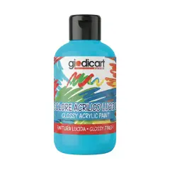 Tempera Acrilica Giodicolor - 500 ml - Ciano