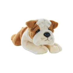 Peluche Ringhio Bulldog Steso 40 cm.