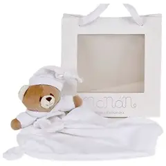 Doudou Tato Nanàn – Peluche con Fazzoletto Morbido per Neonati in 100% Cotone