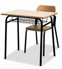 Banco Monoposto 600 - Sottopiano In Griglia H 76 Cm. Per Ambienti Scolastici - Conforme CAM
