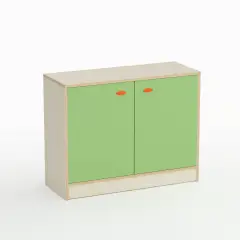 Mobile Scuola Infanzia Forma con Ante Altezza 75 cm. Verde - Conforme CAM