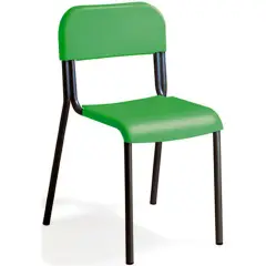 Sedia Impilabile Sara - Verde con Struttura Nera - Misura 4