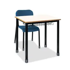 Banco Monoposto 600 - Sottopiano In Griglia H 58 Cm. Per Ambienti Scolastici - Conforme CAM