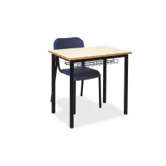 Banco Monoposto 600 H 64 cm - Sottopiano in Griglia – Scuola Primaria - CAM