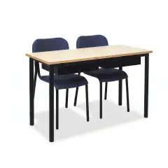 Banco Biposto 600 H 64 cm - Sottopiano in Lamiera – Scuola Primaria - CAM