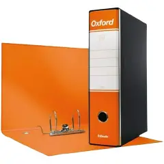 Registratore con Custodia Oxford Arancio - Dorso 8 cm - Formato A4