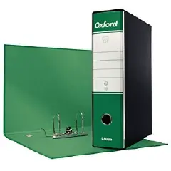 Registratore con Custodia Oxford Verde - Dorso 8 cm - Formato A4