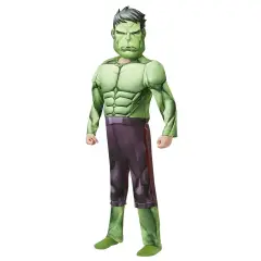 Costume Hulk Deluxe con muscoli per Bambini - Taglia L - 7/8 anni