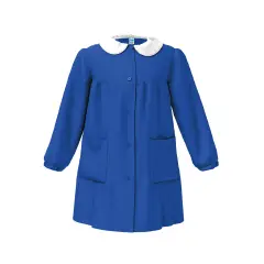Grembiule Bambina Scuola Senza Ricamo Blu 11 Anni