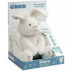 Gund Flora Coniglietto Interattivo Parlante – Peluche 30,5 cm Italiano