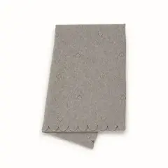 Copertina in Pile Ricamata Grigio Foppapedretti