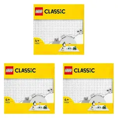 LEGO Classic Base Bianca 11026 - Set di Costruzione per Bambini