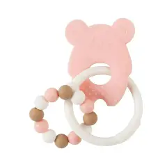 Sonaglio in Silicone Rosa e Bianco