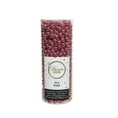 Ghirlanda natalizia di Perline in Plastica Lucida - 10 Metri -  Lipstick Pink
