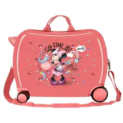 Minnie Loving Life Trolley da Viaggio Cavalcabile Abs 4 Ruote