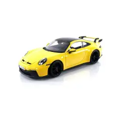 Modellino Auto 1:18 Maisto Porsche 911 992 Gt3 Coupè '22 Giallo