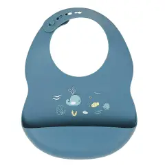 BAVAGLINO MORBIDO STAMPATO AZZURRO