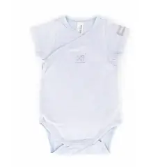 Body 9/12 Mesi Bambino Maniche Corte Azzurro Bamboom C104-054-006