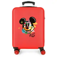 Mickey Disney Street Spray Trolley ABS 55 cm 4 Ruote Rosso