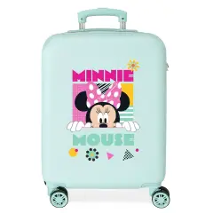 Disney Minnie Geometric Trolley ABS 55 cm 4 Ruote Turchese