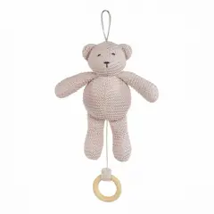 Orso Musicale a Maglia DouDou Rosa Pasito & Pasito – Dolce Compagno per la Nanna