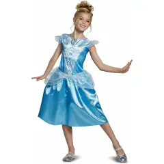Costume Principessa Cenerentola per Bambine - Taglia S - 5/6 Anni