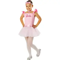 Costume Barbie Ballerina per Bambine - Taglia S - 3/4 anni