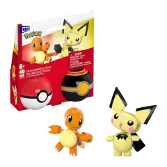 MEGA Pokémon - Set Poké Balls Con Charmander E Pichu