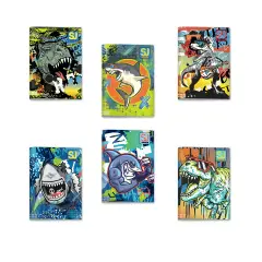 Sj Gang Animali Boy Quaderno A4 Maxi 96/100 Rigatura B